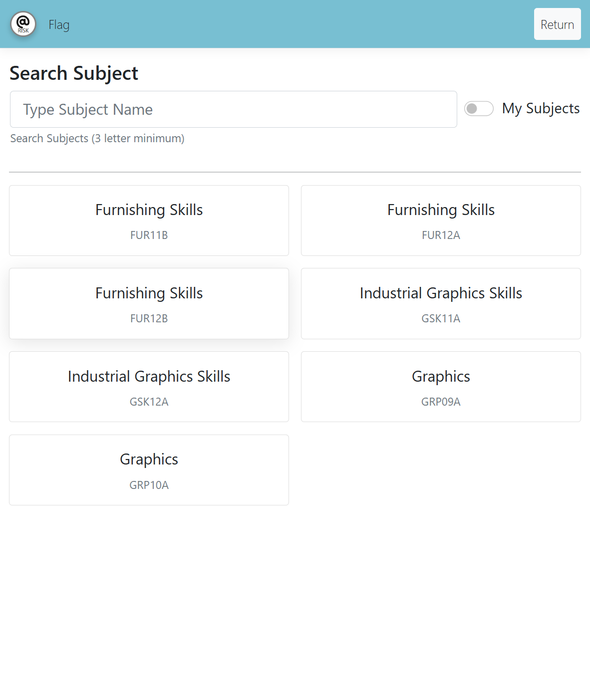 Nominate students atRisk of failing subjects